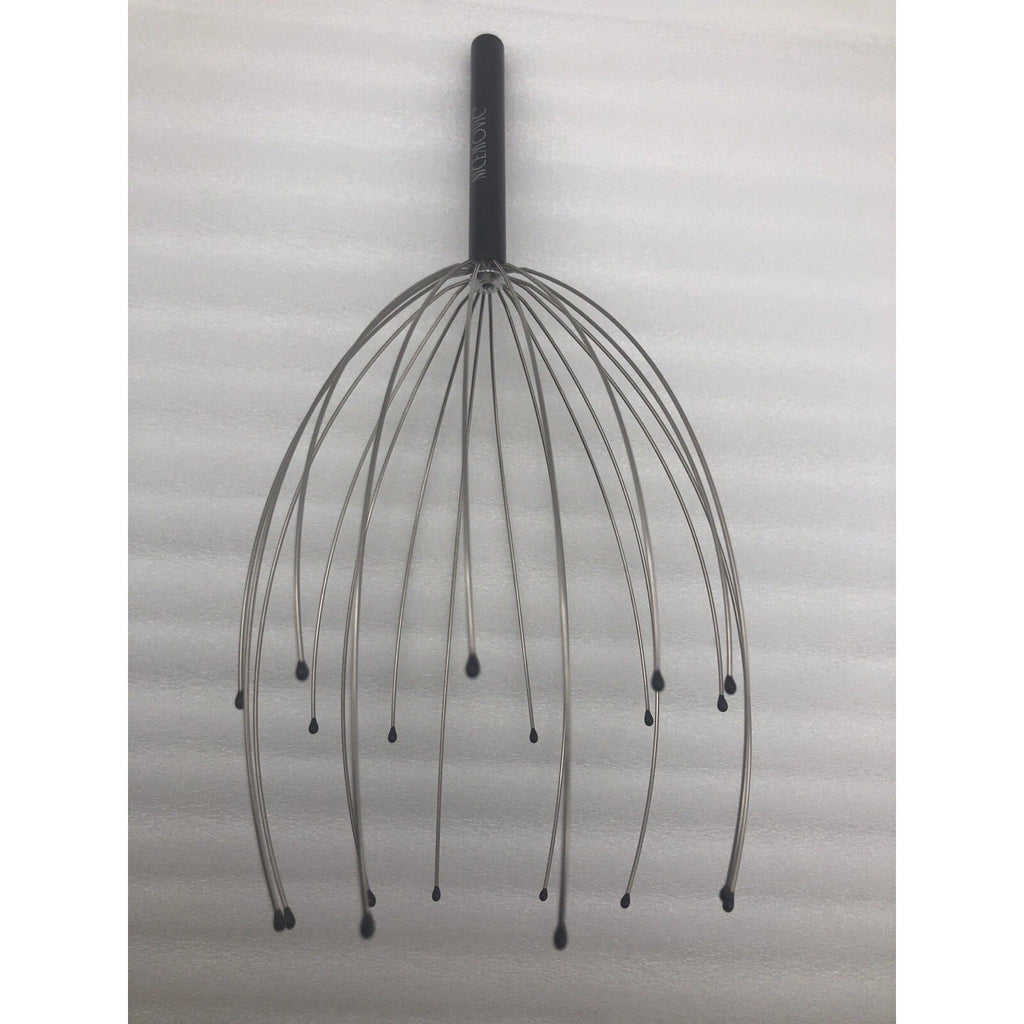 Scalp Massager Head Massager Scratcher Tingler w/20 Fingers Hair Silver/Black