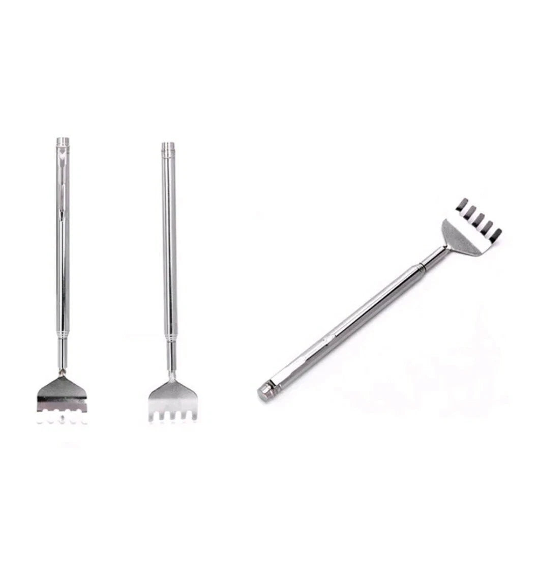 21" Stainless Telescopic Back Scratcher Extendable Itch Massager Silver H1
