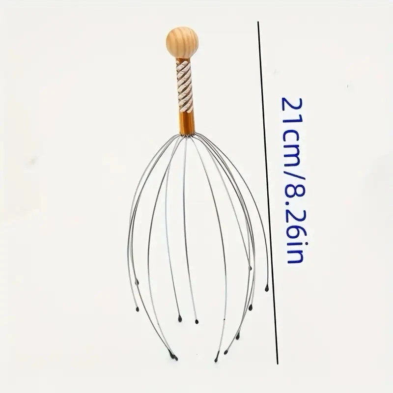 2 x Head Massager Metal Scalp Neck Body Natural Relax Pain Relief Scratcher| UK