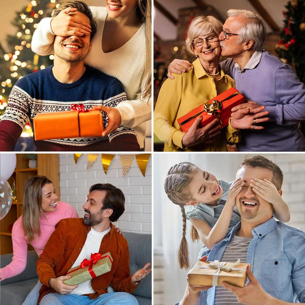 Telescoping Back Scratcher with 3 Detachable Heads, Metal & Rake, Xmas Gifts