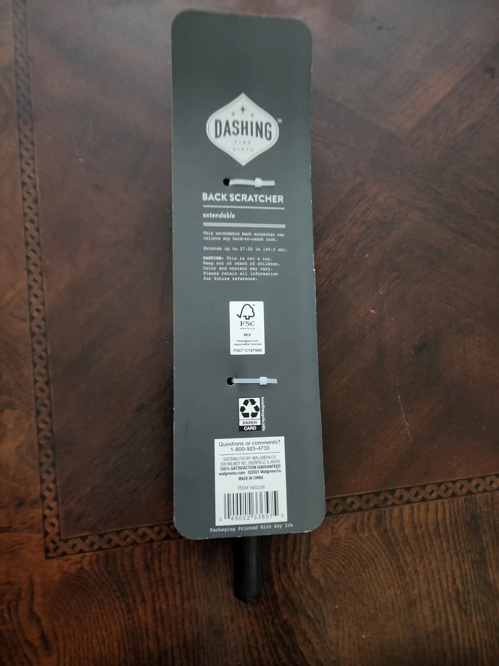 ORIGINAL Black BEAR CLAW Telescopic Back Scratcher Massager Extends to 27"