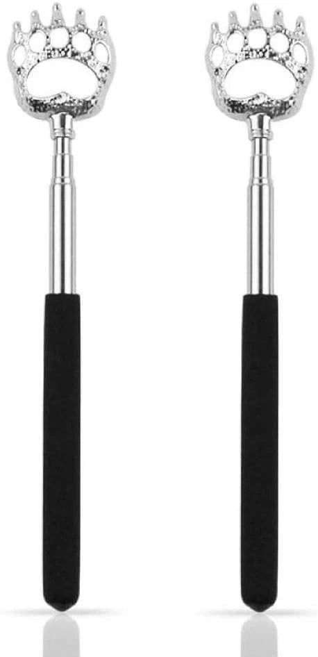 2PCS Back Scratchers, Bear Claw Back Scratcher Extendable Metal Retractable Tele