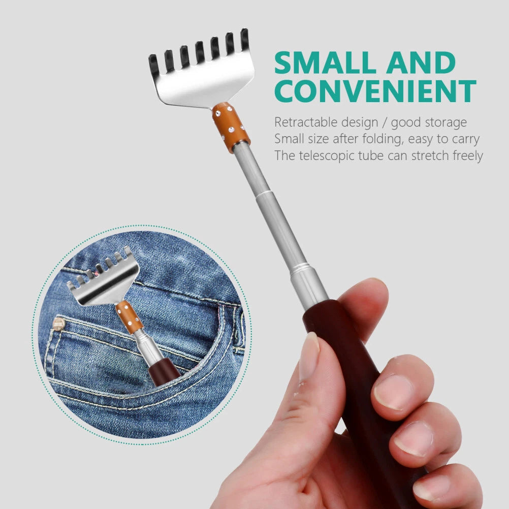 Stainless Steel Claw Expandable Back Scratcher Handheld Back Massager-