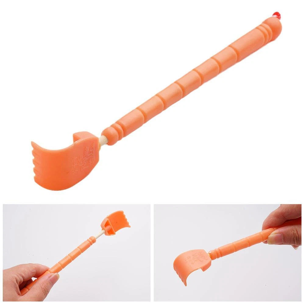 Plastic Hand Back Scratcher Massager Pick Itch Relief Long Reach Shoehorn New
