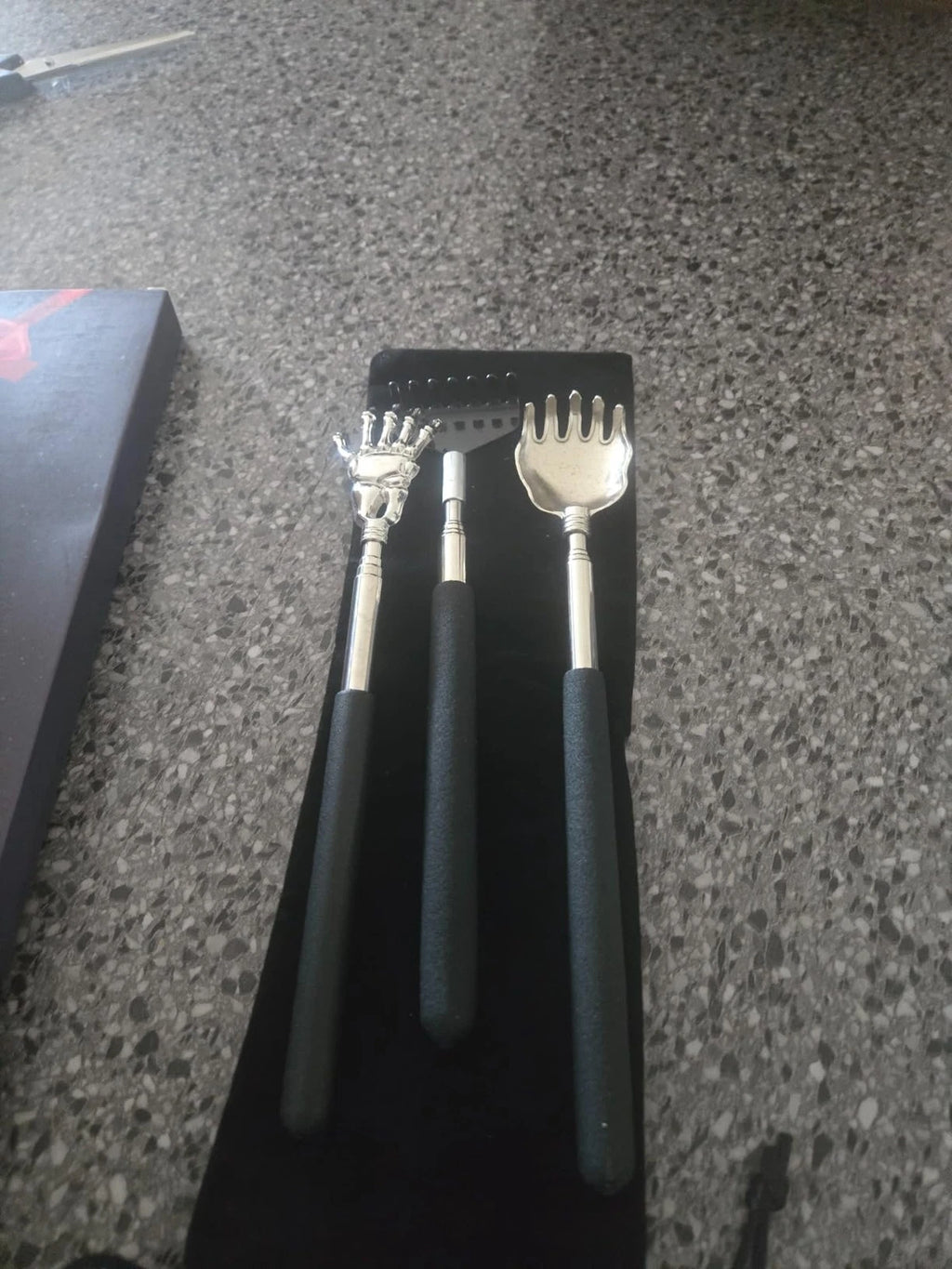 3Pcs Back Scratcher Extendable Telescoping Massager Portable Stress Relief Tool