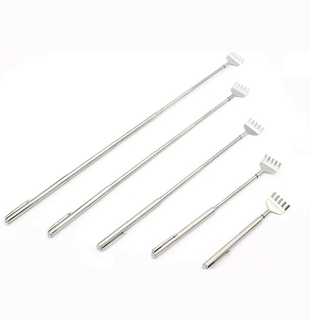 21" Stainless Telescopic Back Scratcher Extendable Itch Massager Silver H1