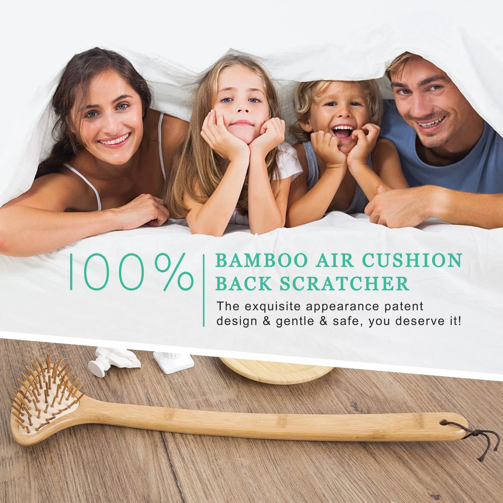 Large Curved Back Scratcher 59 Points Air Cushion Handle Massager for Men Women