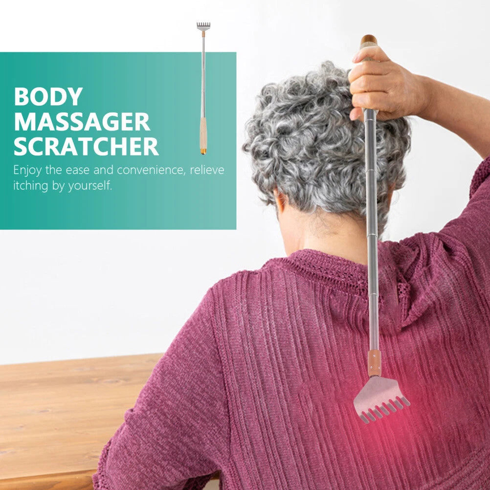 Stainless Steel Claw Expandable Back Scratcher Handheld Back Massager-