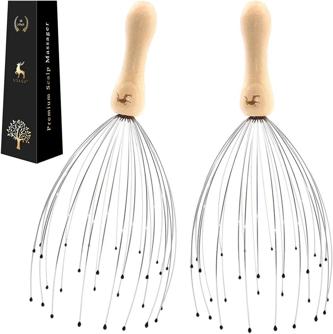 Adjustable 28 Finger Head Massager - Perfect Gift for Stress Relief & Relaxation