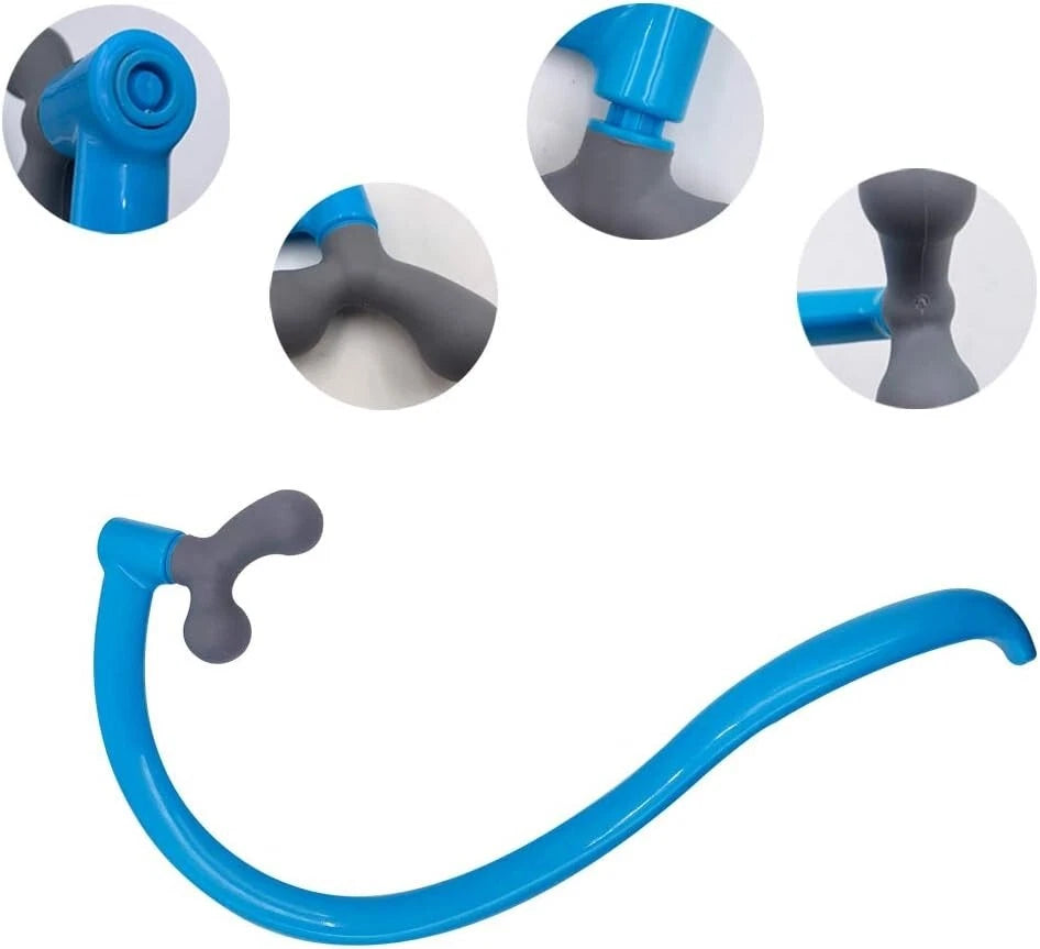 Digiteck Back Scratcher, Back Massager, Deep Tissue Muscle Massage Stick, Blue