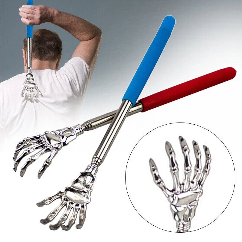 1PC EXTENDABLE EAGLE CLAW BACK SCRATCHER Metal Massager Portable Telescopic UK