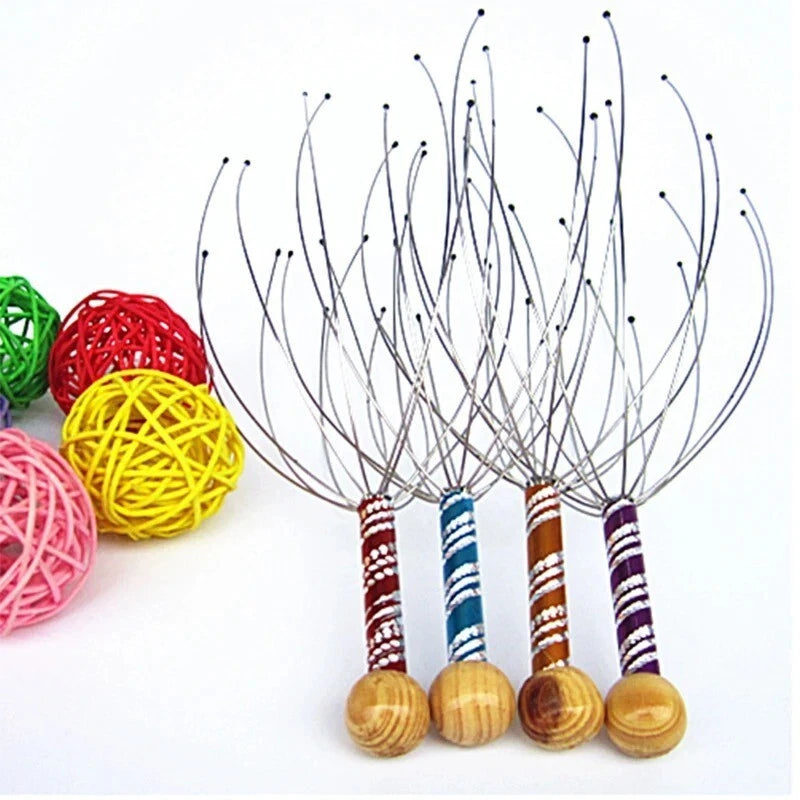 Head Massager Scratcher Neck Massage Scalp Relax Calm Stress Relief Octopus