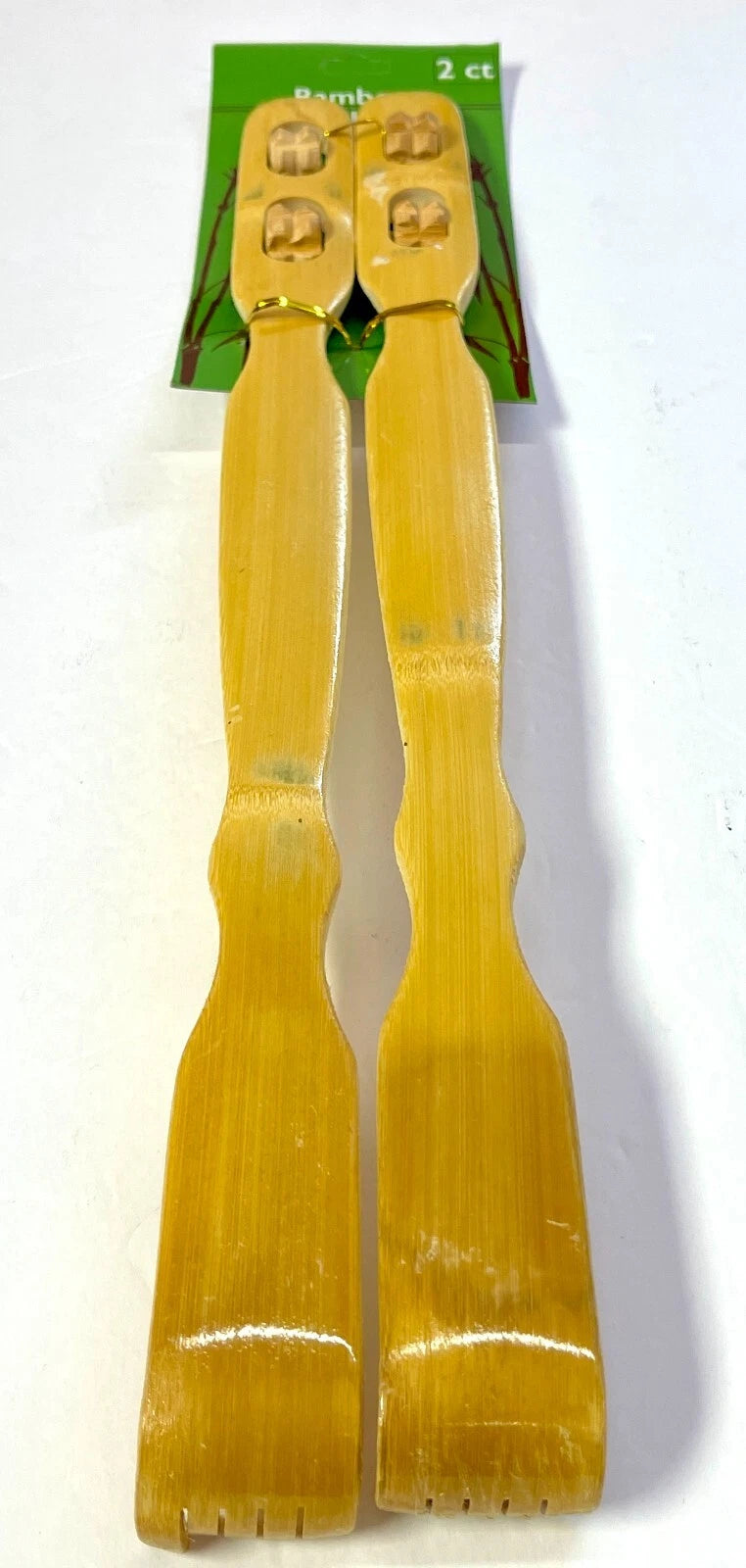 18" Bamboo Therapeutic Back Scratcher Long Reach Set of 2 Antipruritic Tool