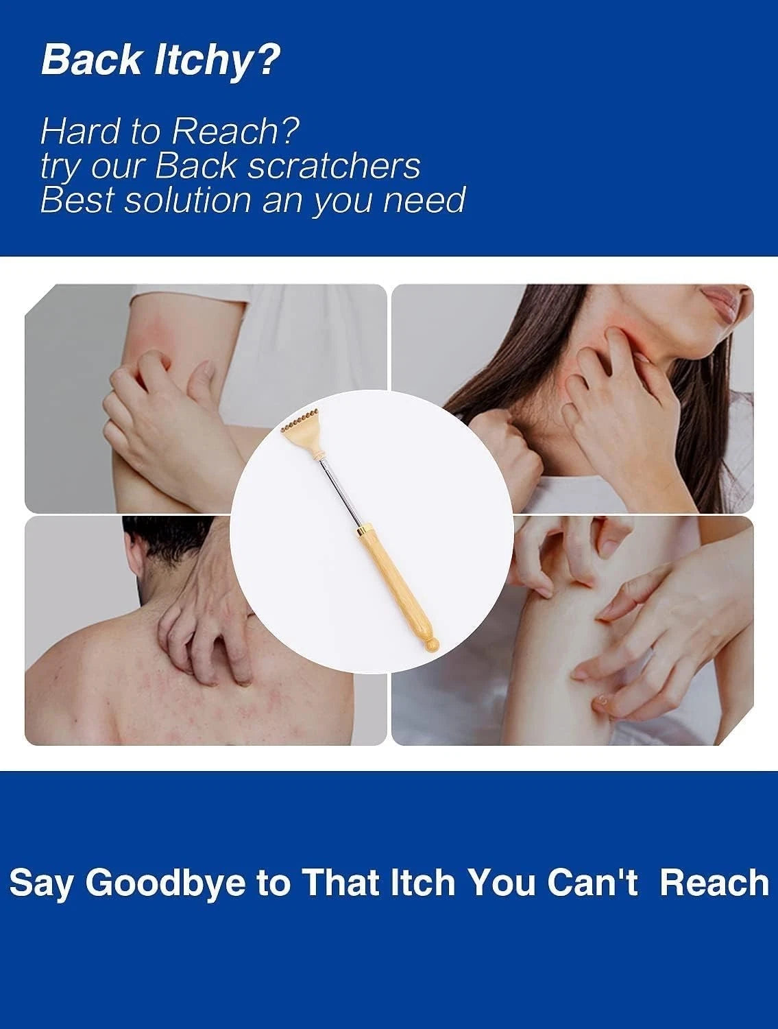 Eco-Friendly Extendable Bamboo Back Scratcher - Perfect Gift for All Occasions