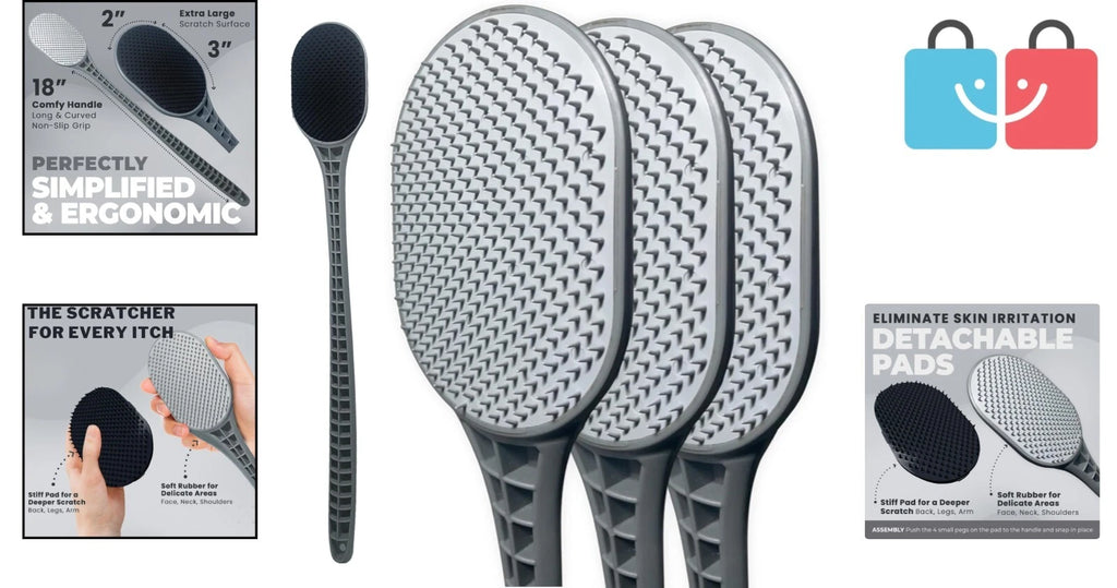 Relieve Itching with Our 3-Pack Ultimate Back Scratchers – Ideal Gift for All!