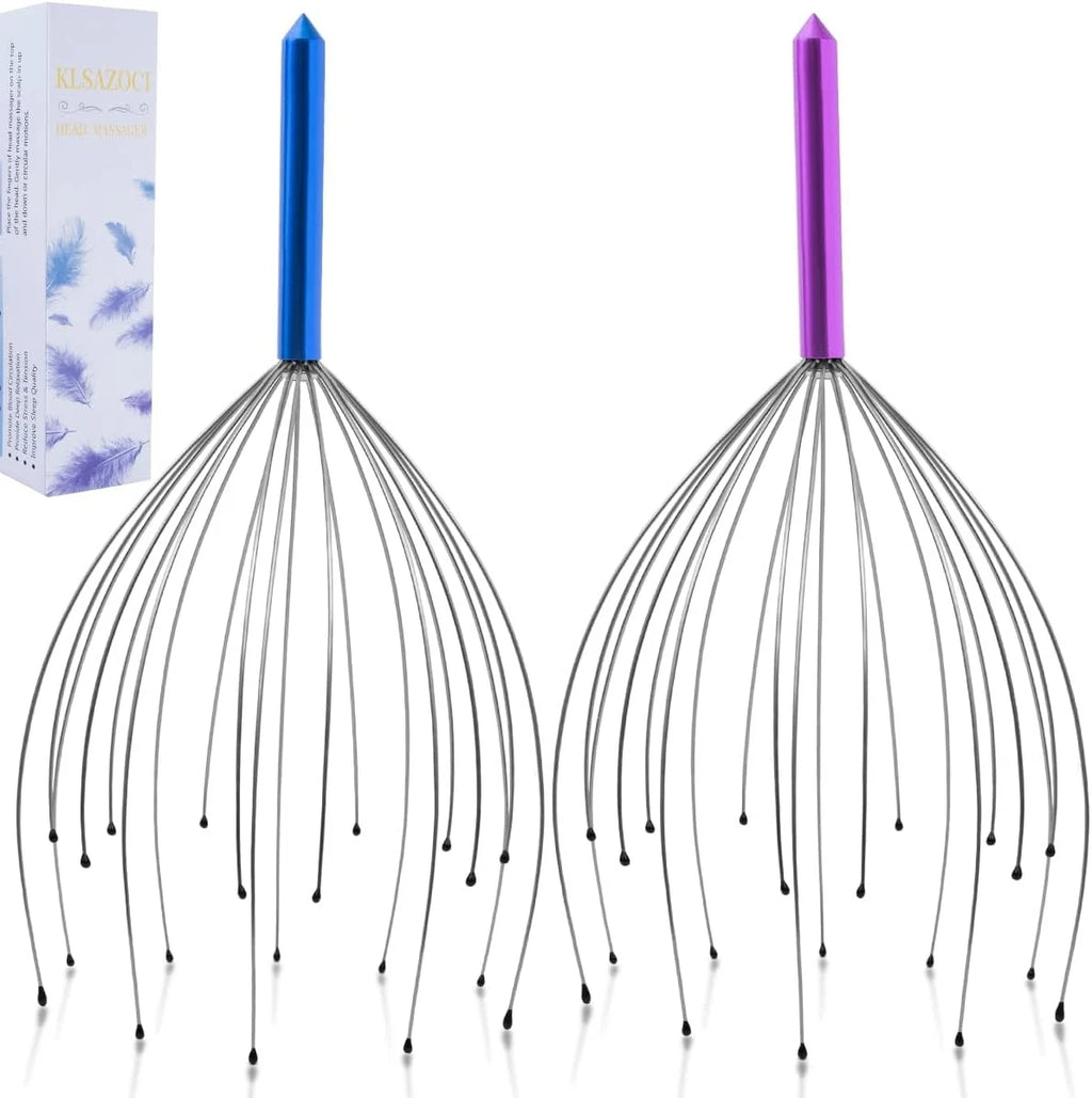 2 Pack Scalp Massager, 20 Fingers Head Massager, Handheld Head Scratcher, Sca...
