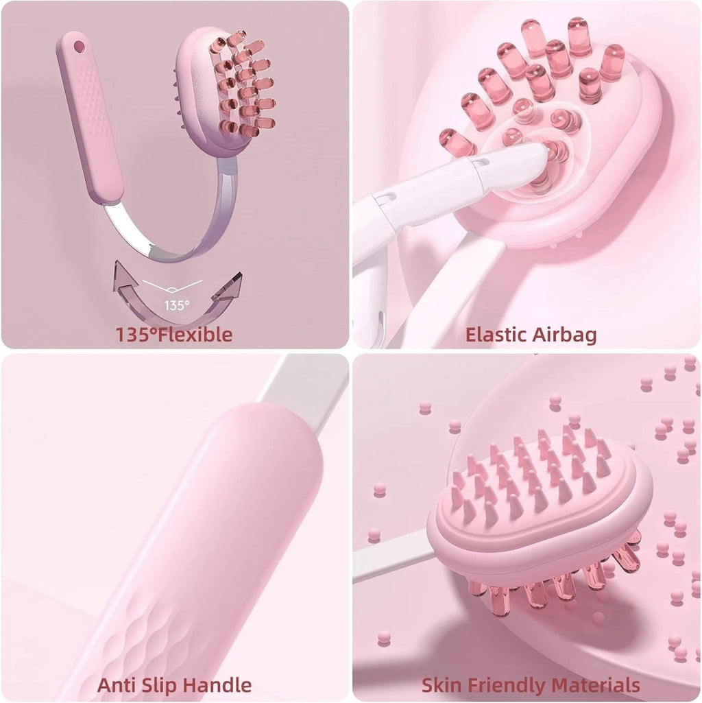 Flexible Extendable Back Scratcher for Women Men, Double Sided Air Cushion Massa