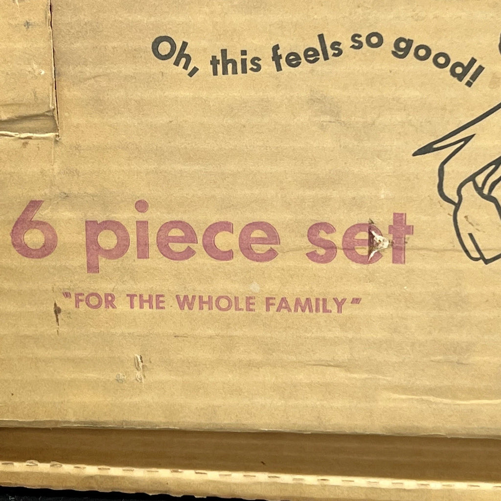 Electric Back Scratcher Massager Allover Clipper Company 6 PC Original Box Vtg