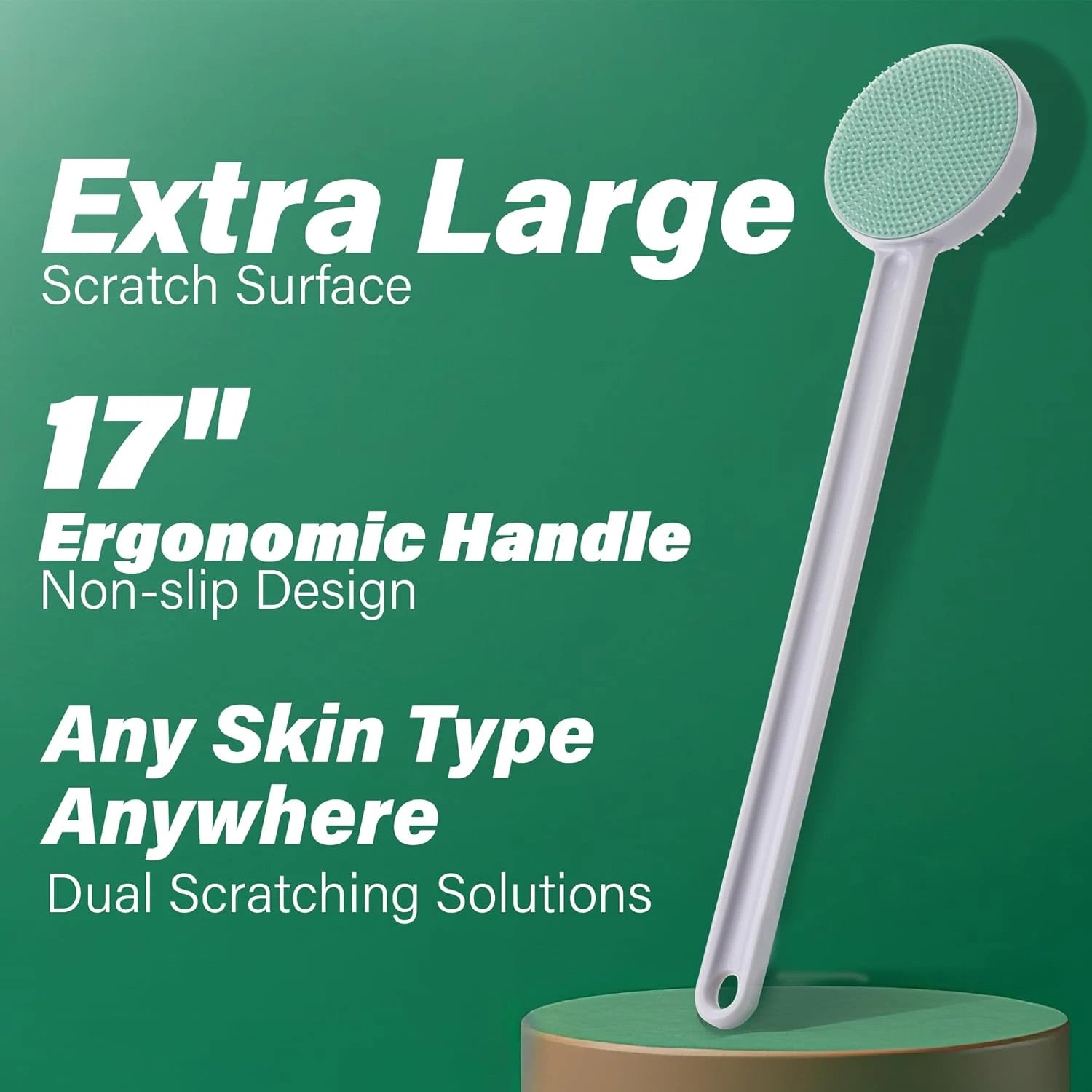 Oversized Back Scratcher, Scalp Scratcher, Back Massager, Skin Exfoliator – Long