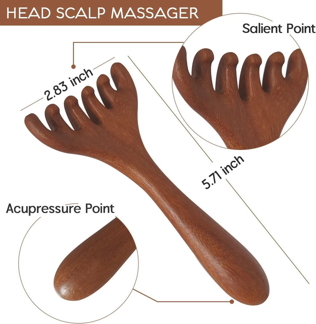 Head Massager Scalp 2 Pack, Protable Head Scratcher Massager for Relaxation & St