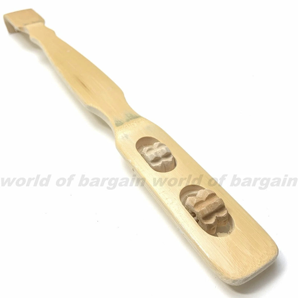 18" inch BACK SCRATCHER Itch Reliever Relaxing Bamboo Claw Wood Massager Rollers