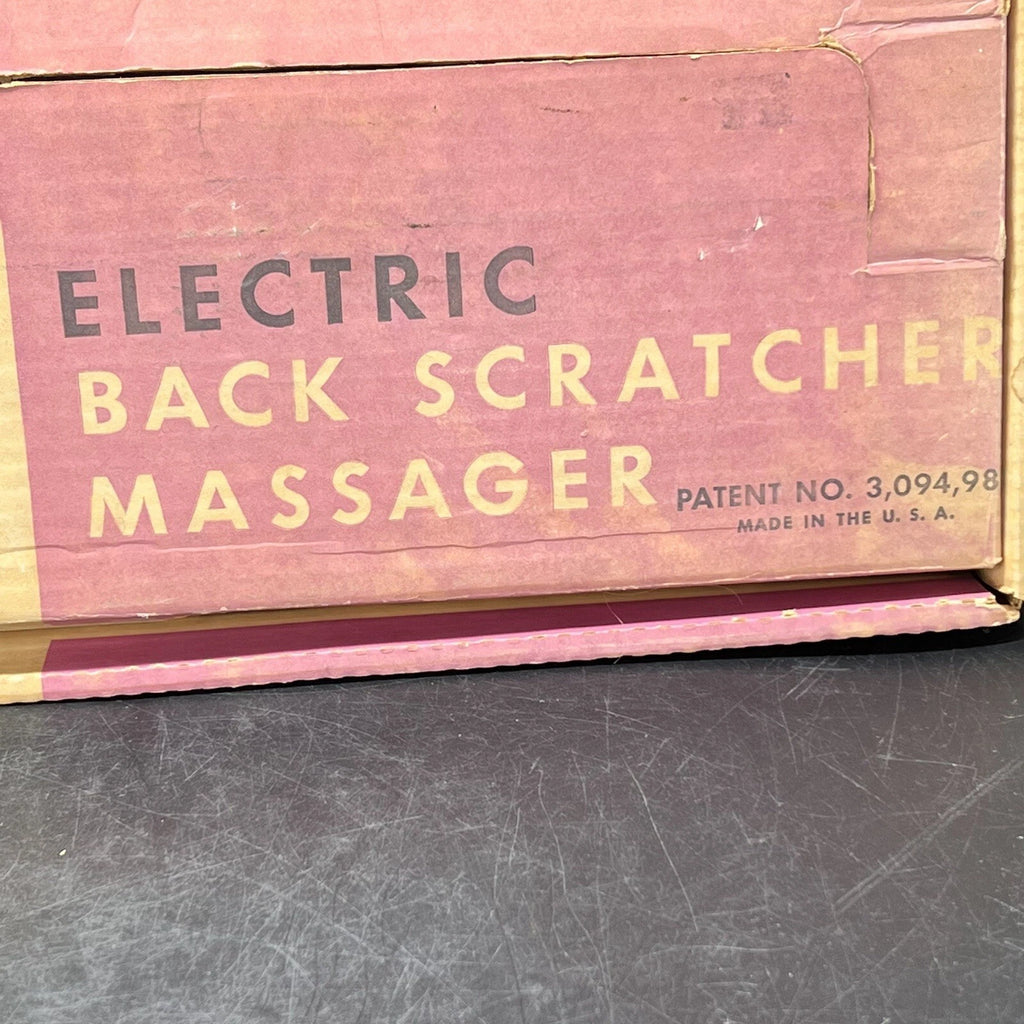 Electric Back Scratcher Massager Allover Clipper Company 6 PC Original Box Vtg