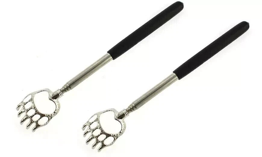 Back Scratcher Metal Telescopic Bear Claw Portable Extendable multi Massager UK