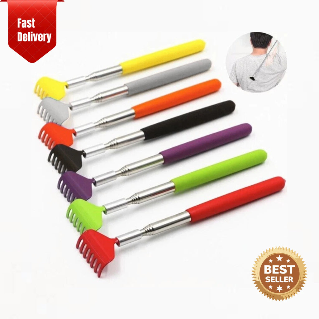 Bear Claw / Rake Back Portable Scratcher Metal Extending Massager Telescopic UK