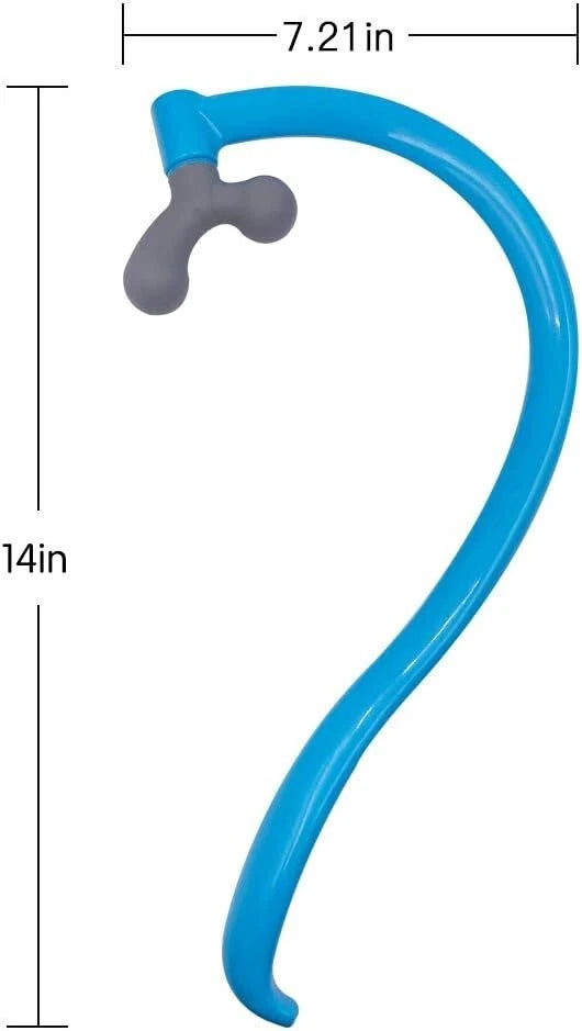 Digiteck Back Scratcher, Back Massager, Deep Tissue Muscle Massage Stick, Blue