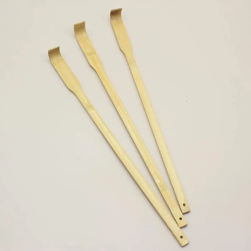 3 Pcs Bamboo Back Scratcher 100% Natural Bamboo Back Scratchers Long Handle