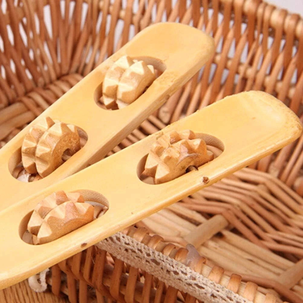 2-Pack Bamboo Back Scratcher by Dependable Industries – Long Reach, Massage Ro