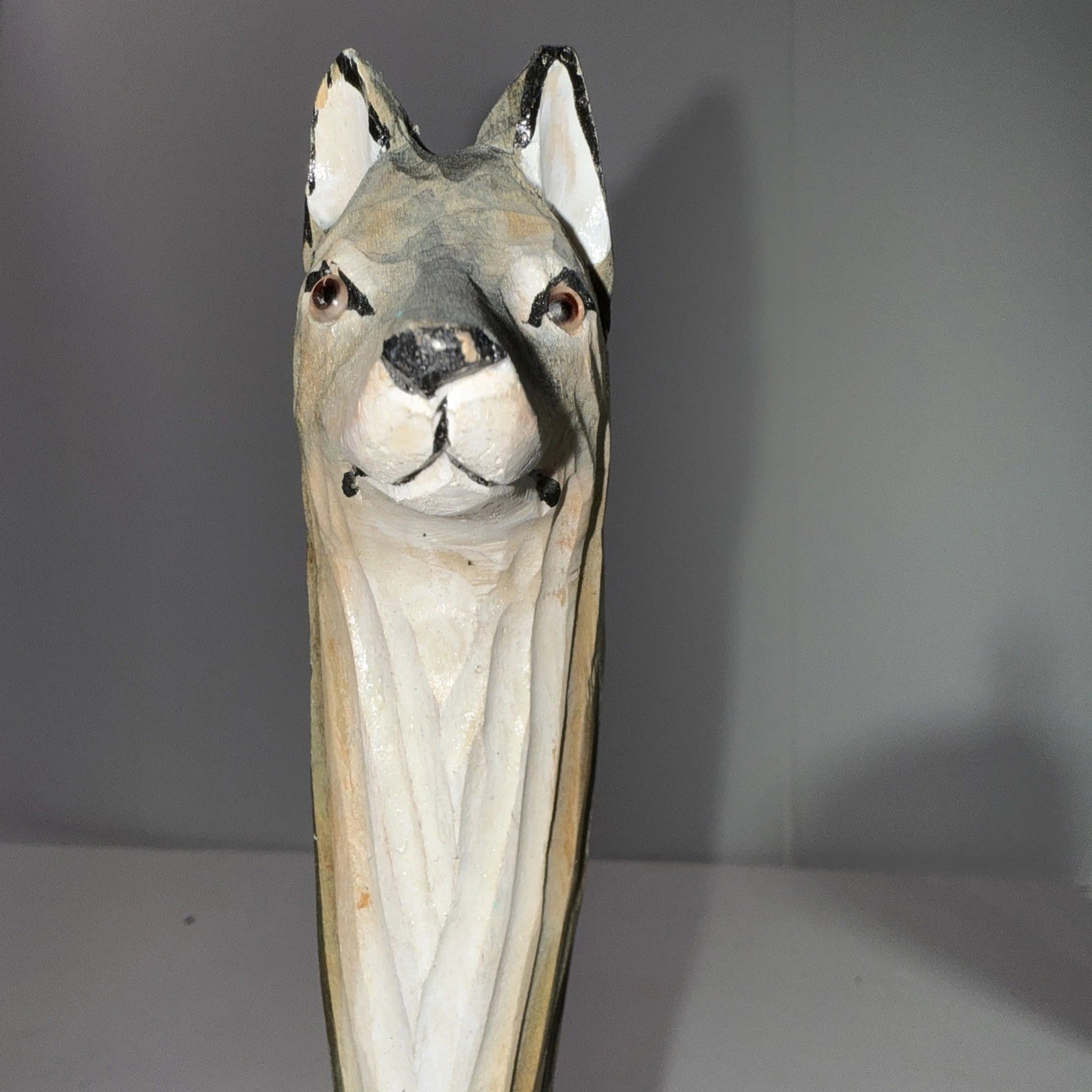 Back Scratcher for Men/Women  Handcrafted Wooden Animal Lover, Wolf Head