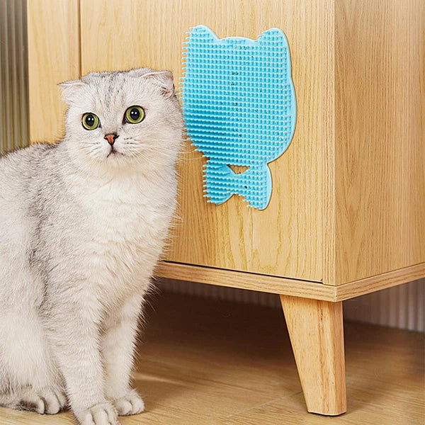 Cat Self Groomer Tool Wall Corner Scratcher Board Cat Massager Board