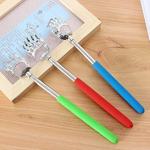 4 Pack Telescopic Back Scratchers Bear Claw Extendable Massage Itching Scratcher