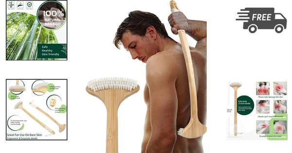 Back Scratchers for Men Women Extra Long 22 Inch Flexible Body Brush