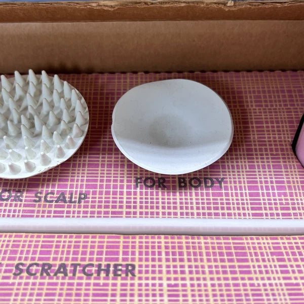 Electric Back Scratcher Massager Allover Clipper Company 6 PC Original Box Vtg