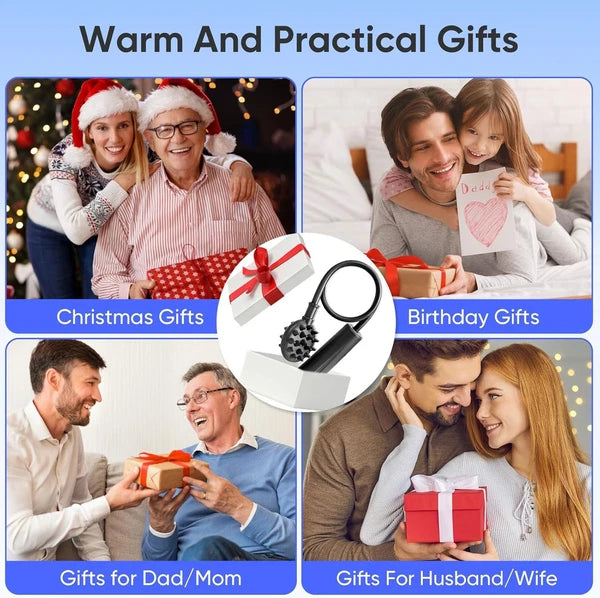 Upgraded Curved Back Scratcher for Men Women, 360° Reach Flexible Effortless Ba