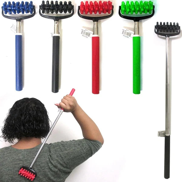 1 Telescopic Back Roller Scratcher Massager Muscle Relief Compact New