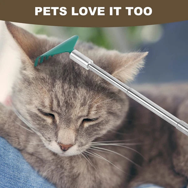 3 Pack Extendable Back Scratcher, Stainless Steel Portable Telescoping Back