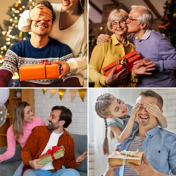 Telescoping Back Scratcher with 4Pcs Detachable Scratching Heads, Gifts for Men