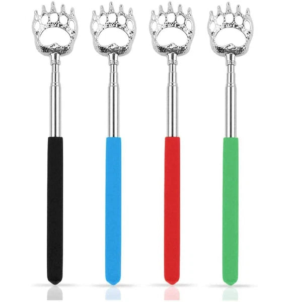 4 Pack Telescopic Back Scratchers Bear Claw Extendable Massage Itching Scratcher