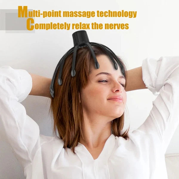 Octopus Claw Head Massager Scratcher Scalp Massage Relax Calm Stress Relief USB