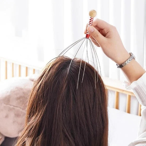 Octopus Head Massager Stainless Steel Claw Scalp Scratcher Relaxation Tool
