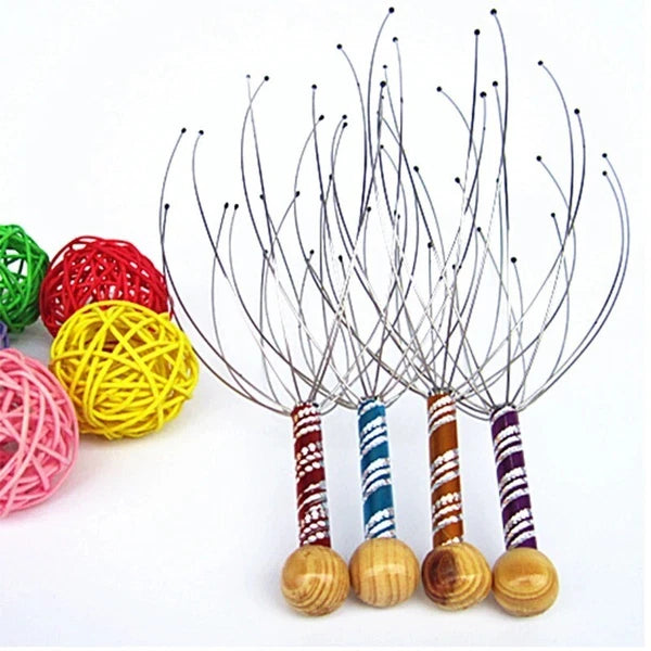Head Massager Scratcher Neck Massage Scalp Relax Calm Stress Relief Octopus