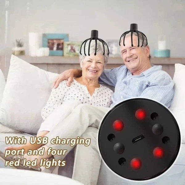 Octopus Claw Head Massager Scratcher Scalp Massage Relax Calm Stress Relief USB