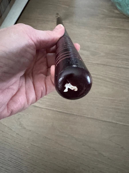 Vintage Brass Hand Shaped Back Scratcher 19" Long with Wood Handle