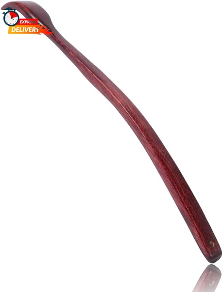 ITCHY-BAN Oversized Wooden Back Scratcher: 18'' Extended Curved Handle for Bette