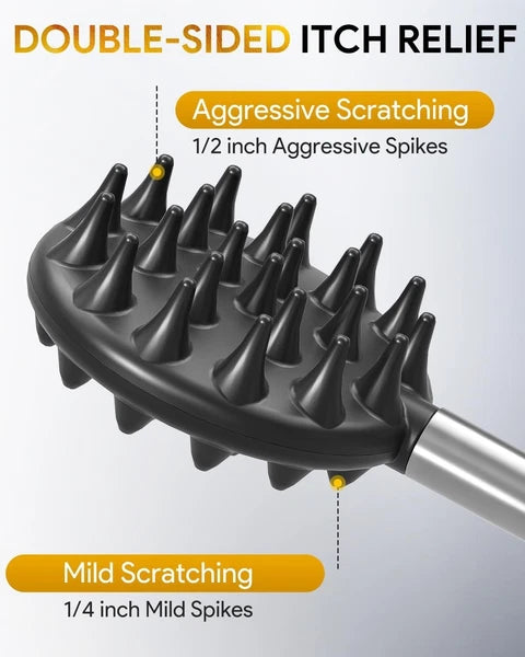 Luxury Stainless Steel Back Scratcher with Detachable Heads for Ultimate Comfort