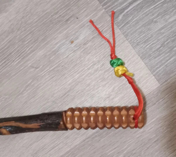 Vintage Hand Carved Wooden Back Massage Scratcher Stick