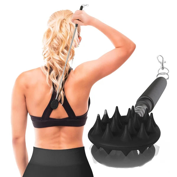 Cactus Scratcher Extendable Keychain Back Scratcher, Long Stick Double-Sided Itc